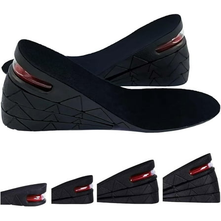 Height Increase Insole, Adjustable 4-Layer Shoe Lifts (ONE Pair) with Air Cushion for Men & Women, Heel Inserts for Taller Look and All-Day Comfort (1.2" to 3.5")