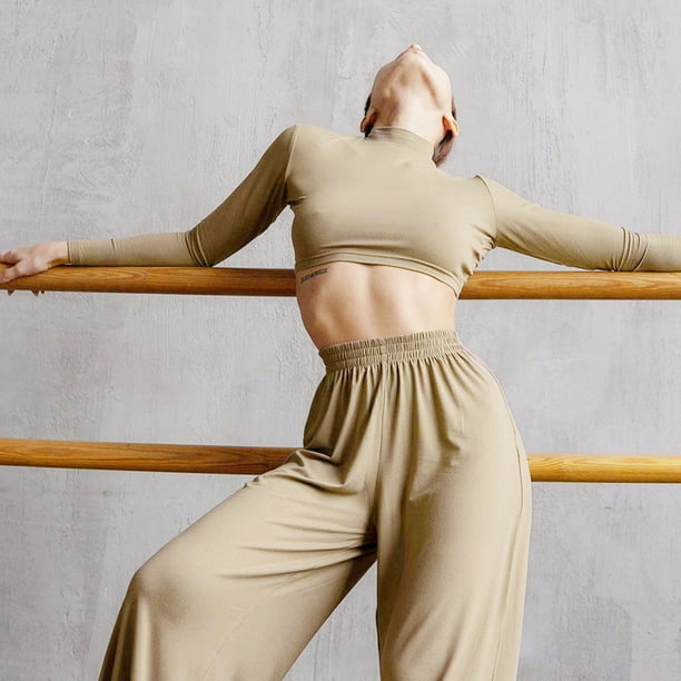Pant set with crop deals top