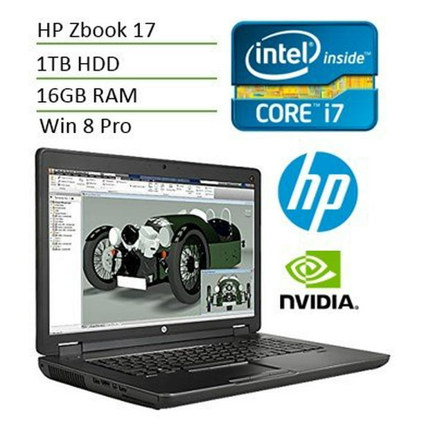 Hp Zbook 17 G2 17 3 Mobile Business Workstation I7 4710mq Quad Processor With Nvidia Quadro Graphics 16 Gb 1tb Hdd 17 3 Inch Hd Display Fingerprint Reader Bluetooth Win 8 Pro Walmart Com Walmart Com