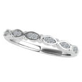 thumbnail image 2 of Aonejewelry 0.10 Carat Elegant Design Diamond Wedding Band In 10K Solid White Gold, 2 of 4