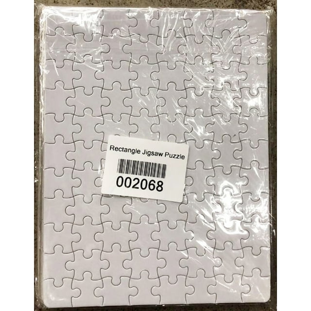 INTBUYING 10 Pcs Casse-Tête Rectangulaire 7.5 Po*9.45 Po Sublimation Chauffage Presse Transfert avec Machine de Presse à Chaud Plate avec 88 Pcs/1 Feuille