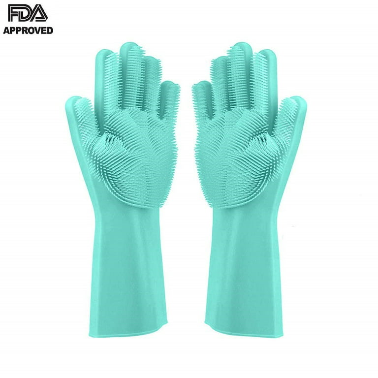 Dishwashing Glove Silicon Dusting Dish Washing Gardening Gloves For Women  Resuable Silicone Waterproof Mitten Household Scrubber Kitchen Bathroom  Tools LSK128 From Twinsfamily, $3.89