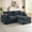Dark Gray, variant on Muumblus 78" Oversized Loveseat Sofa,Boneless Deep Seat Cloud Couch, No Assembly Modern Corduroy Living Room Sofa, White