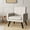 Beige, variant on Skandiquip 31" Mid Century Modern Accent Chair, Upholstered Cozy Single Sofa Chair with Solid Legs, Extra Large Seat, 496 Lb Capacity for Living Room Bedroom, Beige
