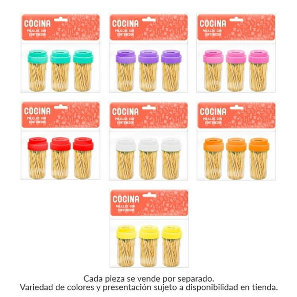 Palillos Prichos Varios Colores 3 Piezas