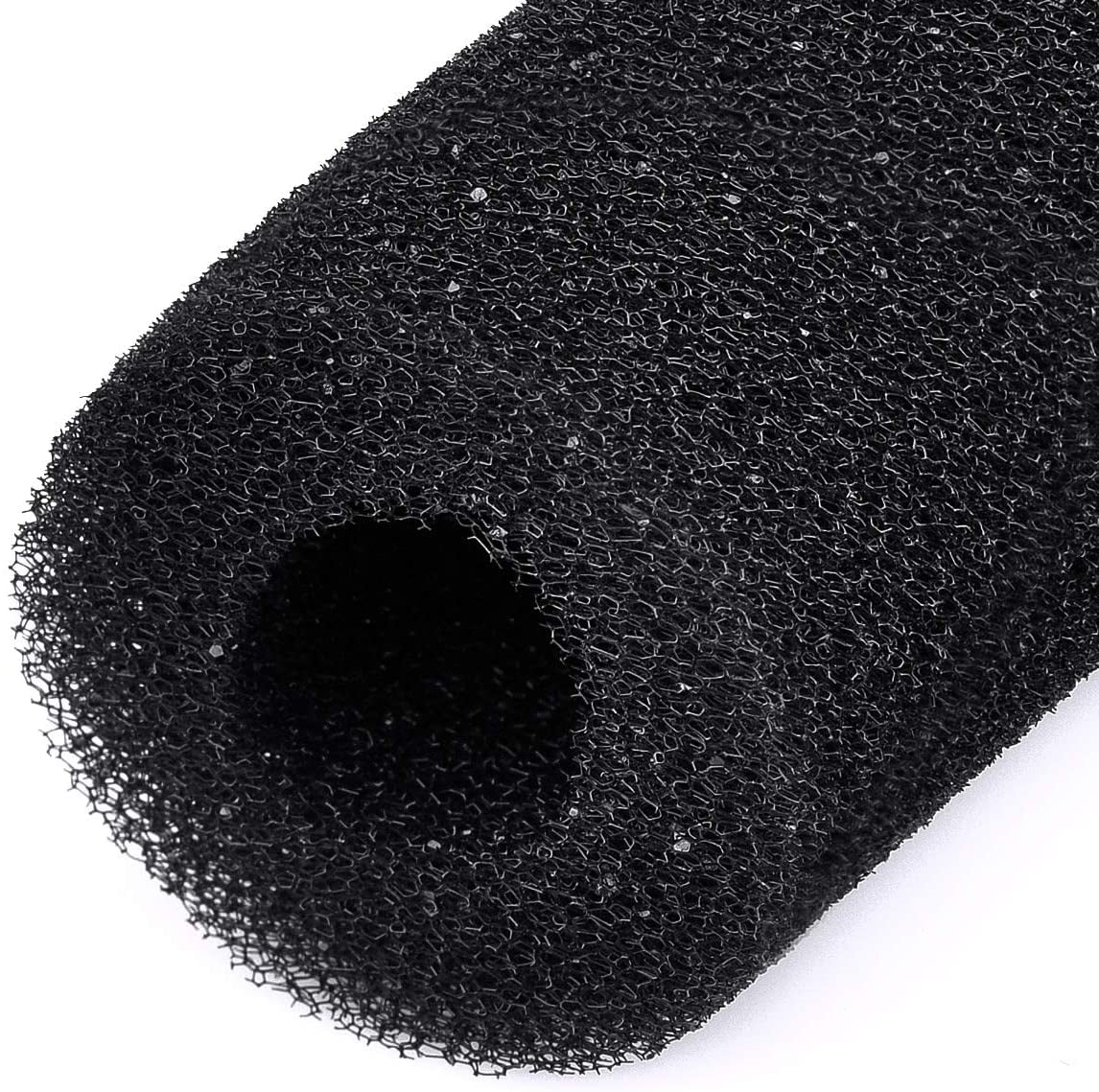 S Youngy 5 Pieces Sponge Aquarium Filter Protector Cover for Fish Tank Inlet Pond Black Foam 