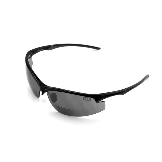 Gafas de sol deportivas bifocales de alto rendimiento VWE Rx, protectoras y de seguridad, para lectura en exteriores, con certificación ANSI Z87.1.