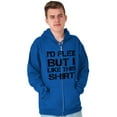 thumbnail image 5 of Flex But Like This Funny Gym Exercise Zip Hoodie Sweatshirt Men Brisco Brands M, 5 of 6