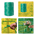 thumbnail image 2 of Bobina De Rafia Fibrilada TODO PAL CAMPO Verde Bandera Calibre 2gr Uso Rudo |  1 kg, 2 of 5