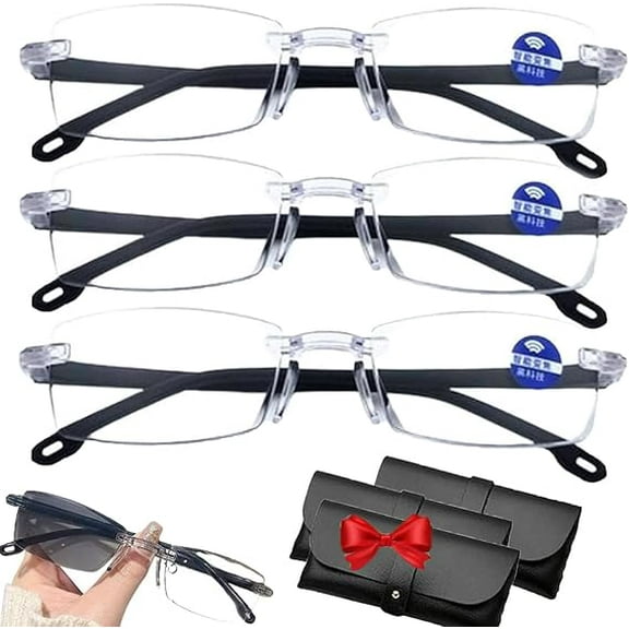 Optic X Self Adjusting Eyeglasses,Auto Focus Glasses Self Adjusting,Intelligent Zoom Anti Blue Light Presbyopia Glasses for Men Women