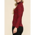 thumbnail image 2 of Doublju Women's Basic Slim Fit Sweater Long Sleeve Turtleneck T-Shirt Top Pullover, 2 of 2