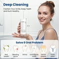thumbnail image 5 of Portable Water Flosser for Teeth: Oral Irrigator Water Teeth Cleaner Pick with 5 Modes, Rechargeable 5 Jet Tips Floss Picks for Home Travel,White, 5 of 7