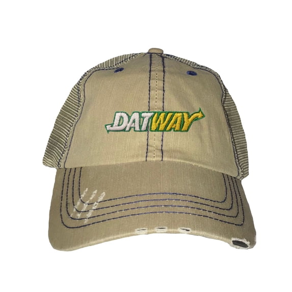 Adult Datway Embroidered Distressed Trucker Cap