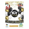 thumbnail image 1 of Kit de Globos Globos Payaso Negro y Dorado 31 piezas, 1 of 4
