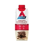 Atkins Meal Size Protein-Rich Shake, Creamy Chocolate, Keto Friendly, 4 Count