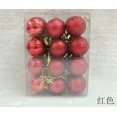 thumbnail image 3 of 24 bolas de Navidad de plástico para árbol de Navidad, doradas, rojas y rosas, decoración colgante para Navidad 2024, 3 of 5