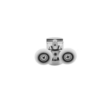 

2pcs Heavy Duty Zinc Alloy Twin Shower Door Wheels Bottom Rollers Runners