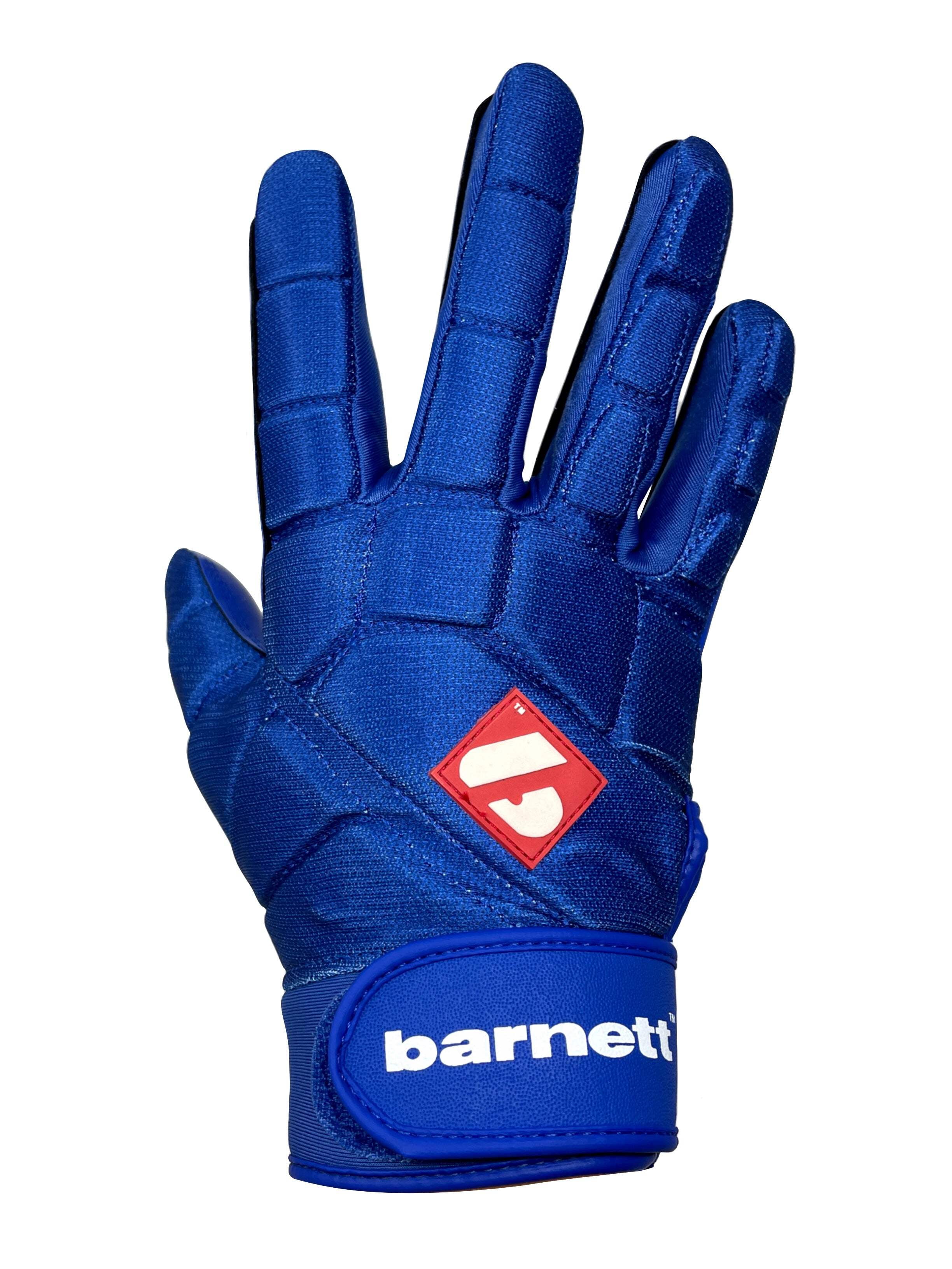 Barnett FKG-03 Blue High Level Linebacker Football Gloves, LB, RB, TE, Size L