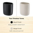 thumbnail image 4 of Evideco French Home Goods Solid Print Oval Tumbler Toothbrush Holders, 4 of 9