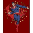 thumbnail image 2 of Women's Superman Christmas Lights  Graphic Tee Red Small, 2 of 4