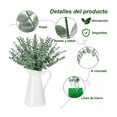 thumbnail image 4 of 24 Piezas Tallos De Eucalipto Decoración Hojas Artificiales, 4 of 5