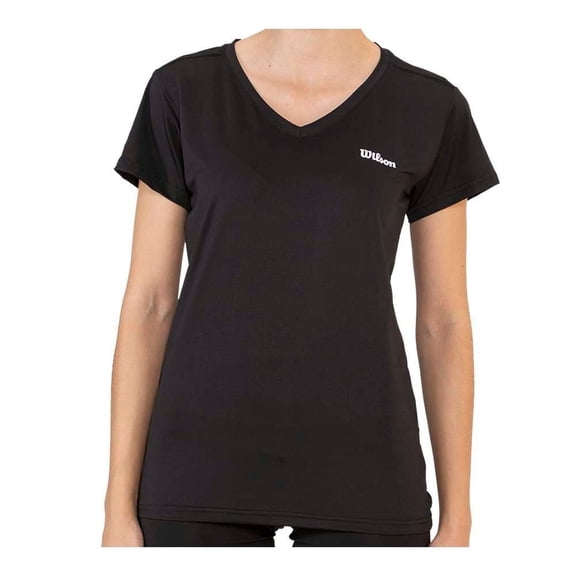 Playera Wilson para Mujer, Deportivo Negro Talla EG