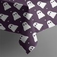 thumbnail image 5 of Halloween Square Tablecloth 52x52in(132x132cm) – Waterproof Polyester Printed Table Cover, Wrinkle Resistant & Washable for Kitchen Dining Picnic Party Decor, Pattern-V5-33, White, 5 of 6
