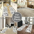 thumbnail image 5 of Boho Kitchen Rug Sets 3 Pieces, Washable Kitchen Mats for Floor, Non Slip Soft Kitchen Area Rug Floor Mat for Kitchen, Laundry Room and Hallway (Log, 20''''x32''''+20''''x47''''+20''''x59''''), 5 of 6