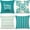 Aqua Blue, variant on Pillow Covers 20x20 Set of 4, Modern Sofa Throw Pillow Cover, Decorative Outdoor Linen Fabric Pillow Case for Couch Bed Car, Aqua Blue