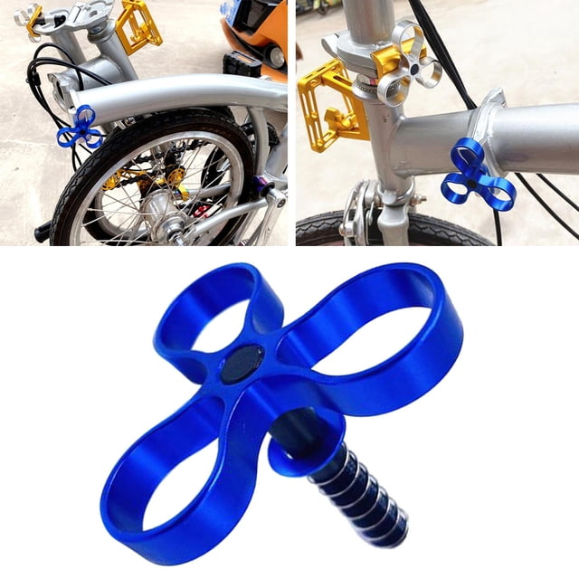 Llave de abrazadera de bisagra mejorada para bicicleta plegable Sunnimix 5x8 Azul