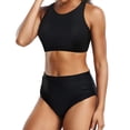 thumbnail image 4 of Bathing Suits for Women Two Piece Swimsuit for Women Women High Waisted Bikini Push Up Two Piece Swimsuits, 4 of 7