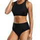 thumbnail image 4 of WILLBEST Traje de Baño Para Mujer, Bikini de Cintura Alta Sexy, Push Up, Traje de Baño de Dos Piezas, Conjunto de Bikini Estampado de Cintura Alta Fruncido Retro de Dos Piezas, 4 of 7