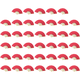 thumbnail image 1 of Abanico Mano Plegable Bolsillo Papel Bambú DIY para Fiesta Boda (brillante) Rojo, 1 of 5