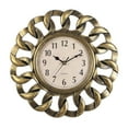 thumbnail image 2 of Retro Wall Clock, Stylish Vintage Battery Operated for Kitchen Ornaments, Gold, 2 of 2