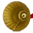 thumbnail image 4 of Metal Hanging Bell with Velvet Ribbon Christmas Decoration, Gold, 8.12", by My Texas House, 4 of 5