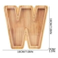 thumbnail image 3 of Mlkoz Home Decoration Clearance, Personalized Wooden Name Money Box Wooden Deposit Box Twenty Six English Letters, Mother's Day Gifts, 3 of 5
