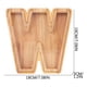 thumbnail image 3 of Hucha de madera personalizada con nombre y veintiséis letras en inglés., 3 of 5