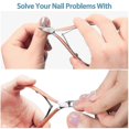 thumbnail image 4 of 3 Packs Cuticle Cutter Cuticle Nippers Pointed Blade Cuticle Trimmer Nail Clippers Tool Lh-1 26s, 4 of 5