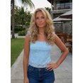 thumbnail image 6 of LMLYSoH Women's Summer Slim Fit Cami Tops Sleeveless Open Back Low Cut Lace Floral Tanks, 6 of 8