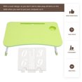 thumbnail image 3 of MERRYHAPY 1Pack Multifunctional Laptop Desk for Bed Plastic Bed Tray for General Users White, 3 of 5