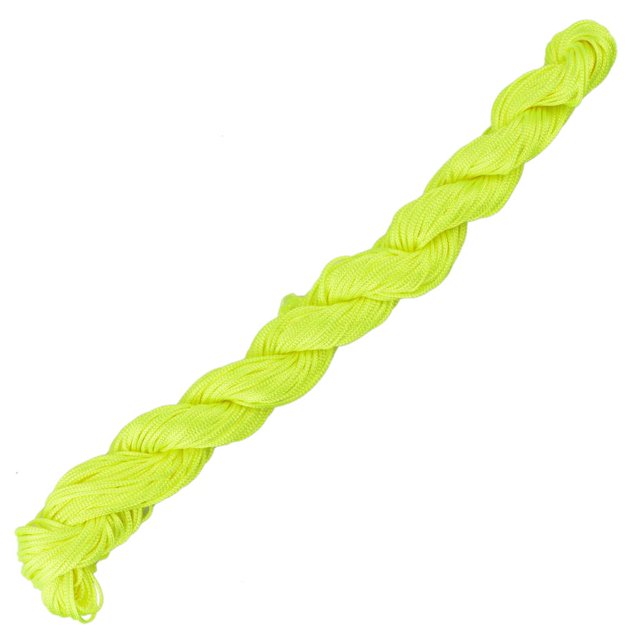 30 Metros 1 Mm Kumihimo Nylon Trenzado Hilo Banda Amarillo Neón Sunnimix Nylon trenzado del cable
