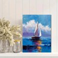thumbnail image 2 of Sailboat Seascape Canvas Print, Perfect for Living Room, Bedroom, Dining Room, Office, Hotel, Bathroom, 2 of 8