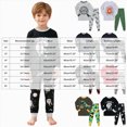 thumbnail image 3 of TOWED22 Little Boys Girls Pajamas 2Pcs Long Sleeve Crewneck Top and Elastic Waist Pants Print Sleepwear Pjs Toddlers, 3 of 8