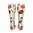 thumbnail image 6 of Honeii Tomatoes Print Calf Socks Sports Socks Seamless Toe, Trouser Socks,Knee High Long Socks for Women and Men-One Size, 6 of 8