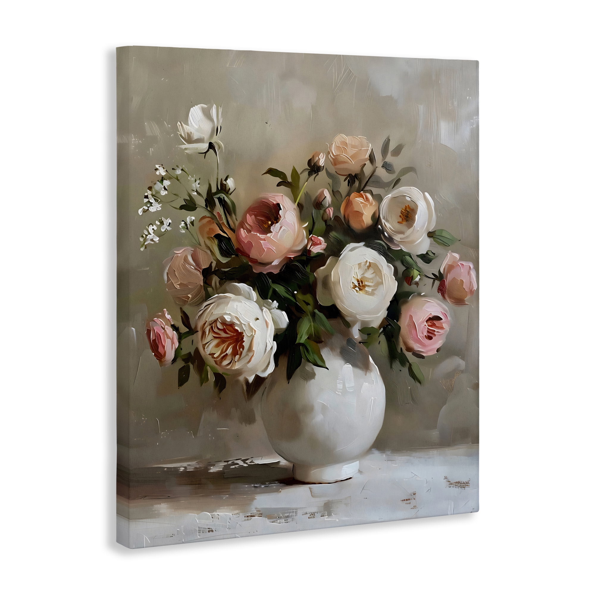 Stupell Industries Peony Blooms Bouquet Vase Canvas Wall Art, design by Creative Studio