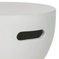 thumbnail image 4 of Safavieh Haruki Outdoor Modern Concrete Round Accent Table - Ivory, 4 of 6