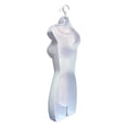 thumbnail image 4 of White Female Mannequin Hip Long Hollow Back Body Torso Dress Form & Hanging Hook, S-M Sizes (5), 4 of 4