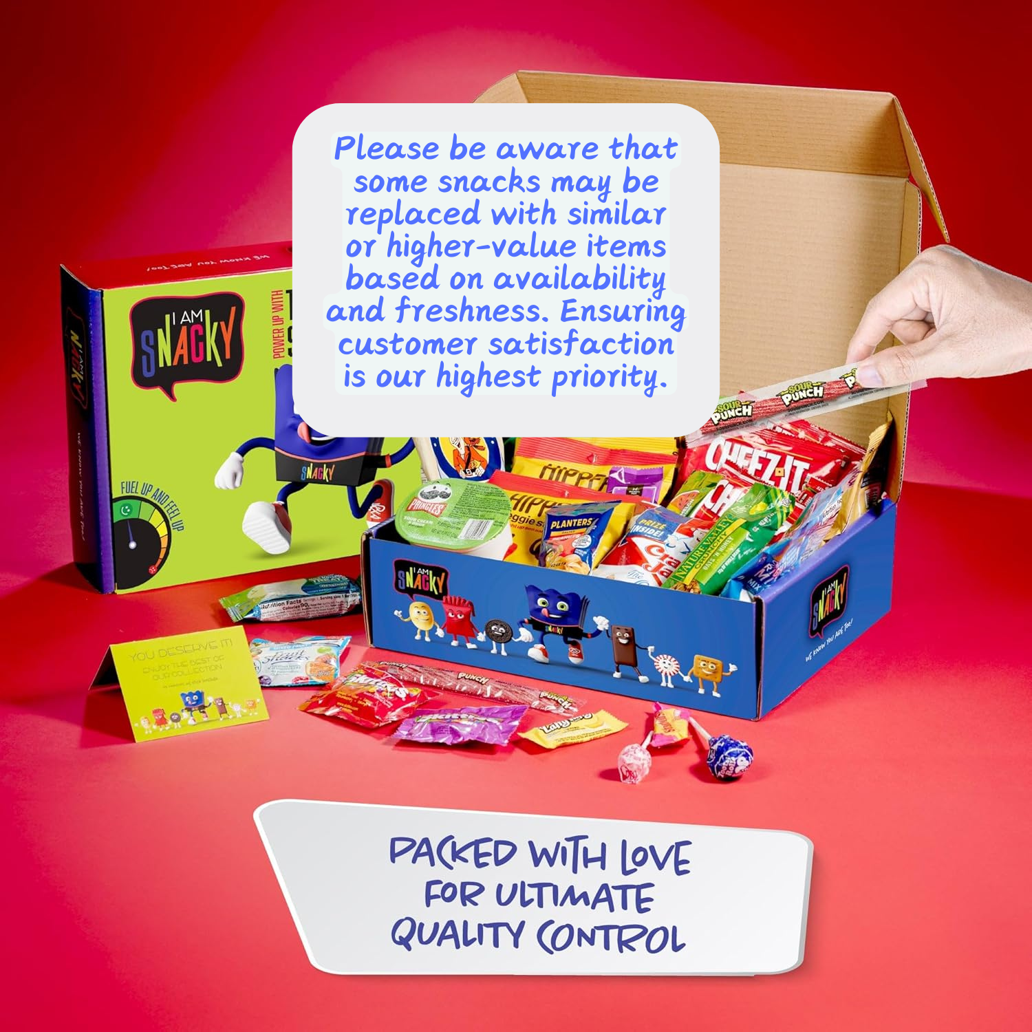 I AM Snacky - Snack Box (35 Count) Chips Candies Sweets for Home & Office