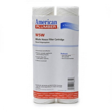 W5W American Plumber Whole House Sediment Filter Cartridge,