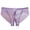 Light Purple, variant on Women's Sexy Lace Hollow Open Crotch Shorts - Pure Desire Bow Design, Floral Embroidery, Daily/Casual/Club Wear, M-XL Sizes
